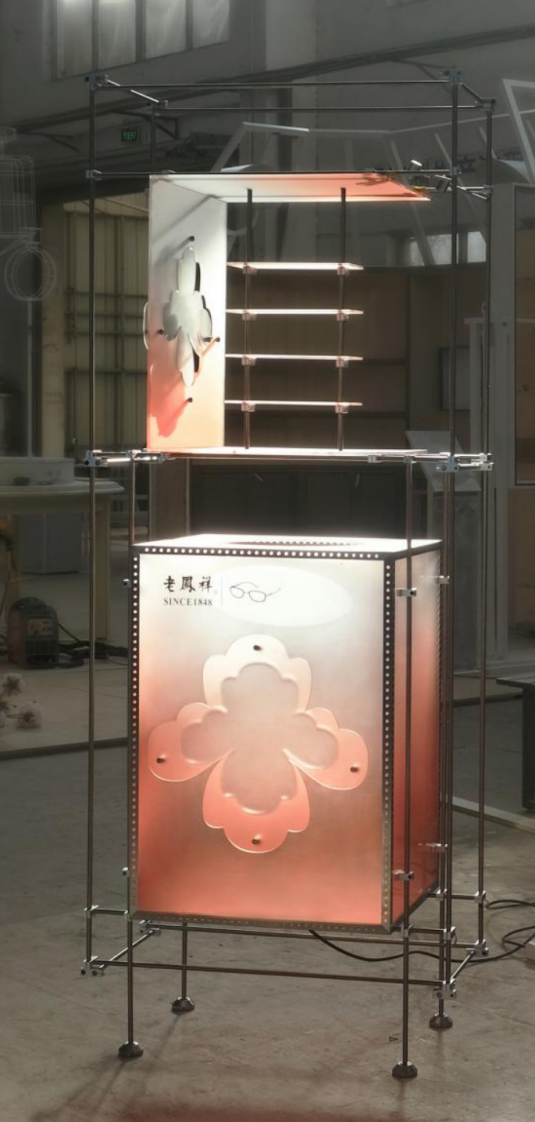 Gradient acrylic custom display cabinet (multi-color can be customized)