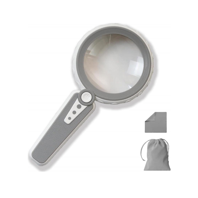 Handheld Magnifying Glass With a Light