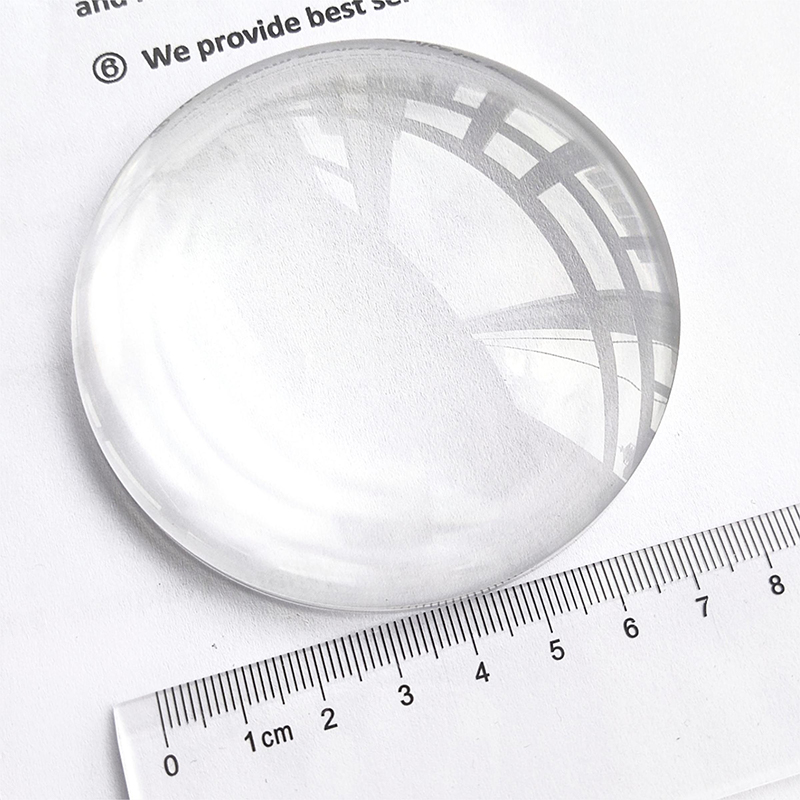 80mm PMMA Optical Lens for Science Education Industrial Experiment & Magnifier Projector Round Pattern Optical Equipment