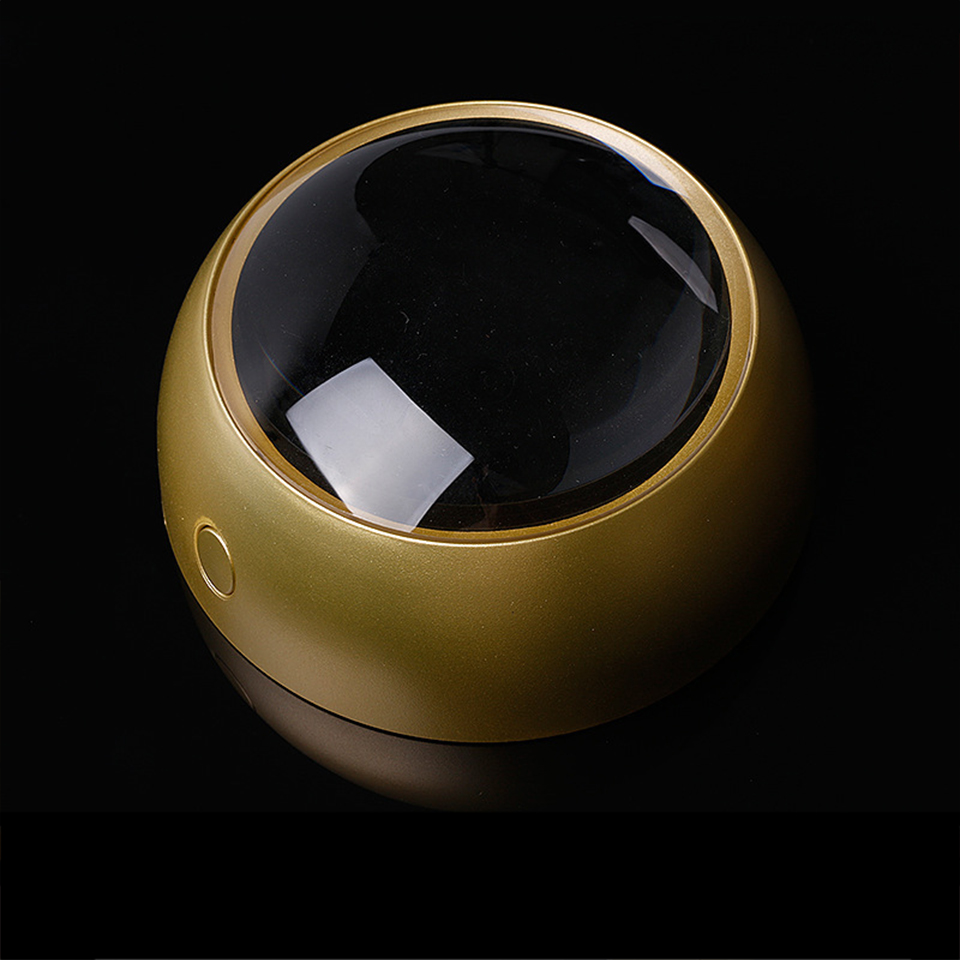 104mm Optical Acrylic Dome Paperweight Pocket Magnifier 3 Led Light 4X Reading Magnifying Glass Waterproof Magnifier Lens