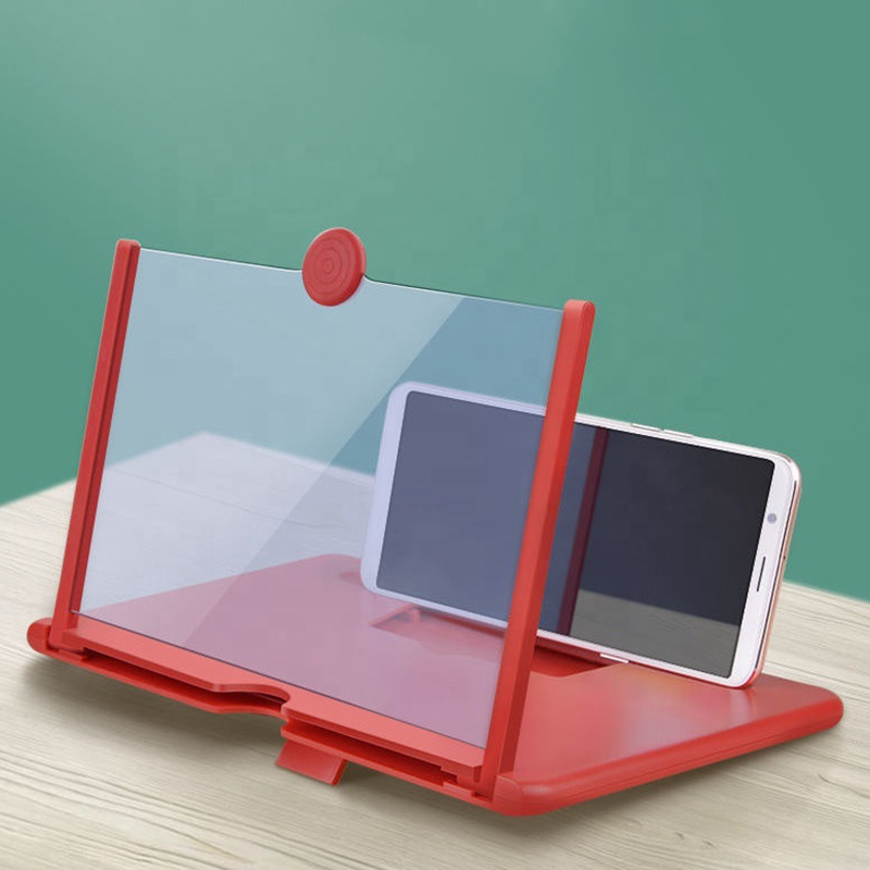 10/12inch High-definition Eye Protection Screen Magnifier 3D Mobile Phone Screen Magnifier Compatible with All Smartphone Reach