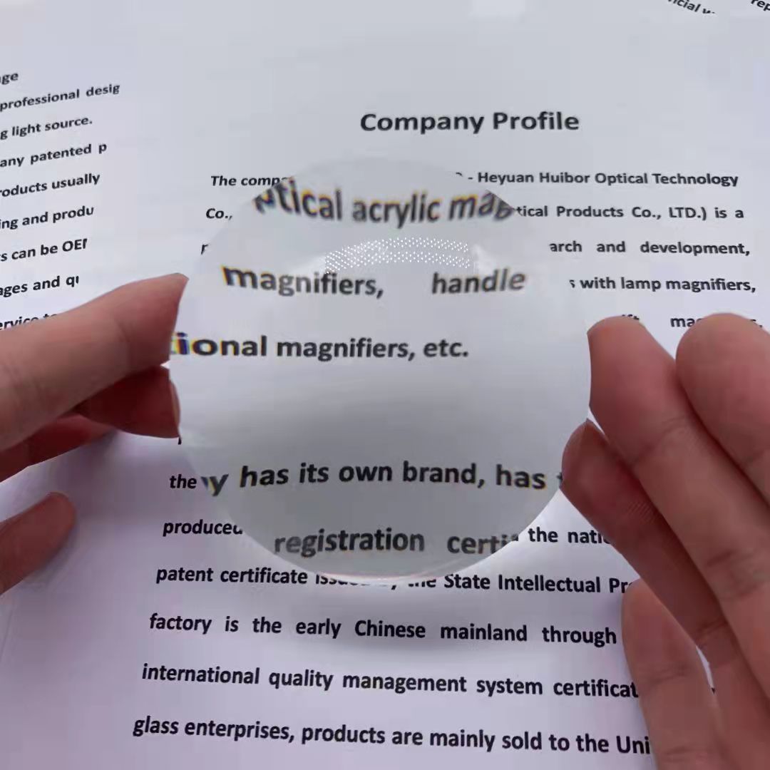 80mm PMMA Optical Lens for Science Education Industrial Experiment & Magnifier Projector Round Pattern Optical Equipment