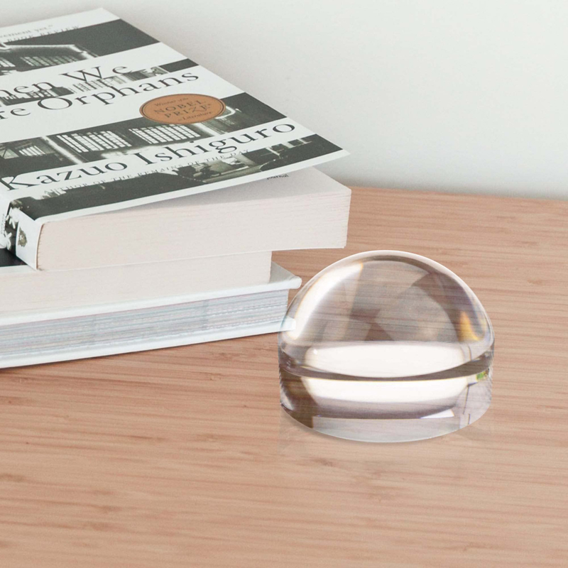 Custom-Size Acrylic Optical Dome Book Magnifier Plano-Convex Structure OEM Desk Paperweight Reading Loupe Books Maps Newspapers