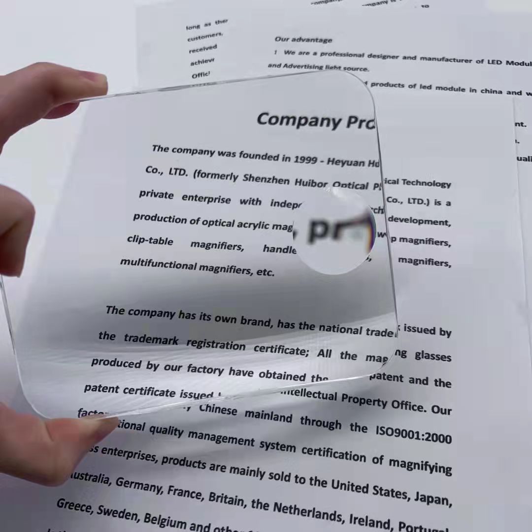 134.5*108.7mm Quadrilateral Lens Optical Spotting Lens Biconvex Lens