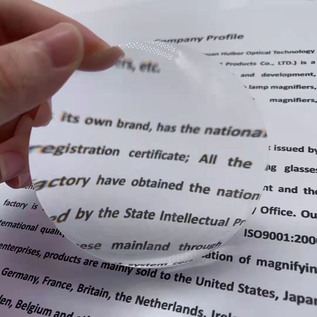 80mm PMMA Optical Lens for Science Education Industrial Experiment & Magnifier Projector Round Pattern Optical Equipment