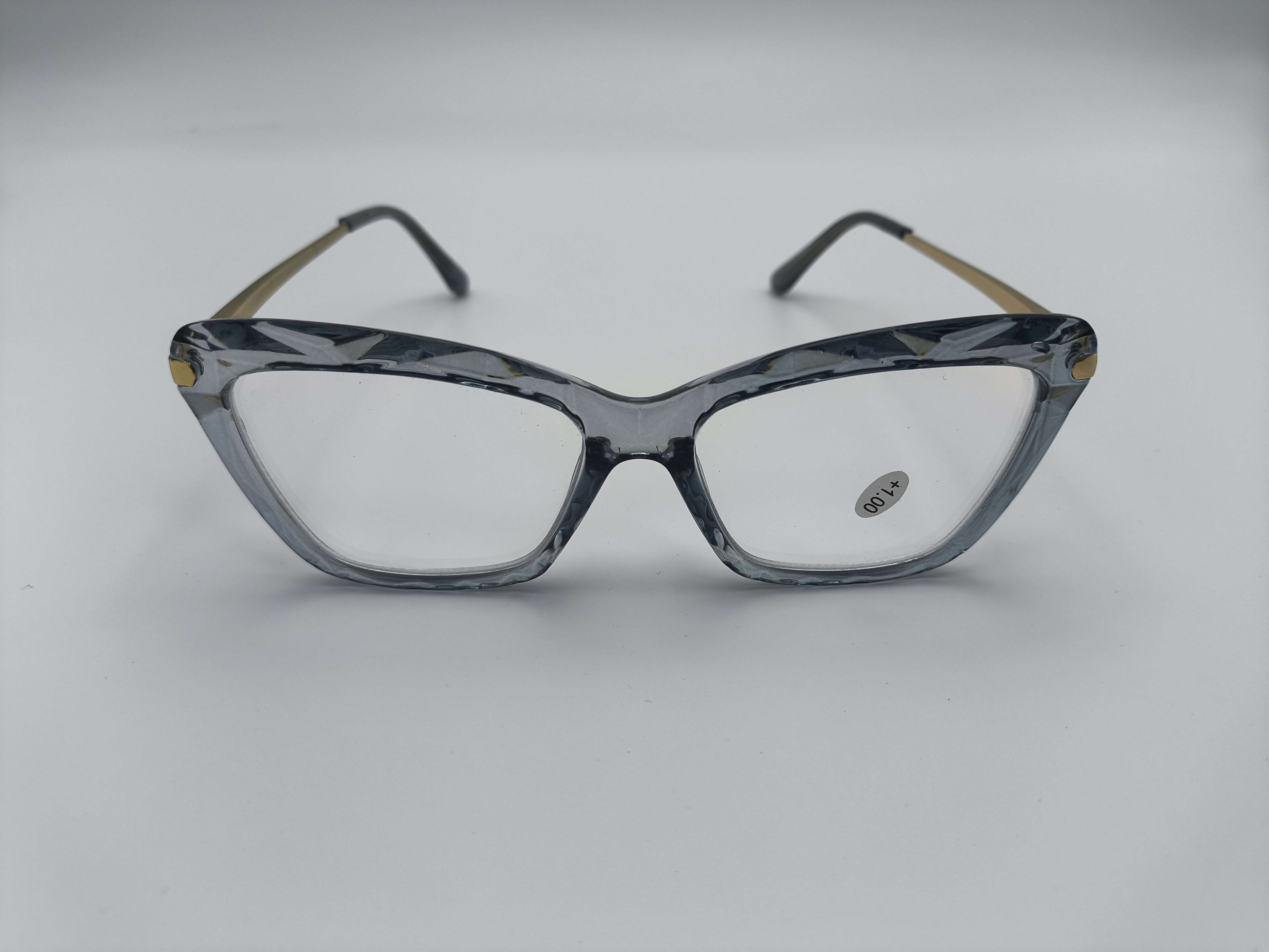 2024 Hot Sales Ladies' Style Retro Cat Eye Metal Frame Eyeglasses Butterfly Optical Mirror Lenses Plain Eyewear for Women