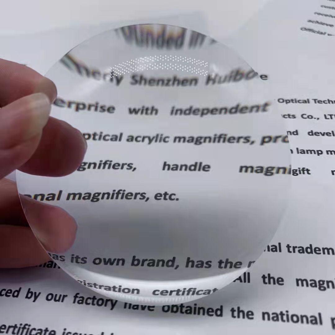 80mm PMMA Optical Lens for Science Education Industrial Experiment & Magnifier Projector Round Pattern Optical Equipment