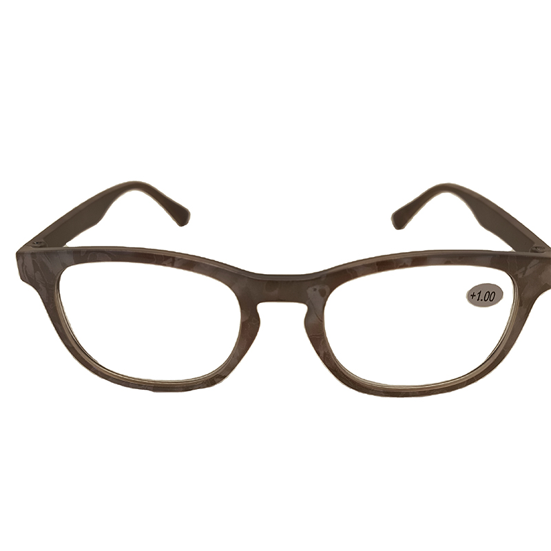 2024year Hot Selling Lightweight Brown Female Reading Glasses Plastic Frame Gentle Kindly Good Girl Style