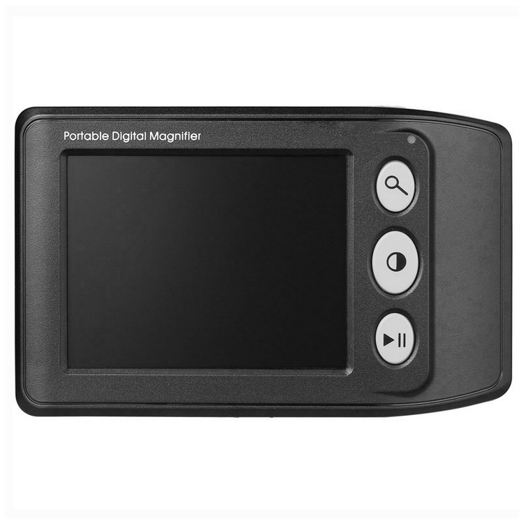 3.5-inch Handheld Low Vision Electronic Magnifying Glass, Lithium Battery Provides Light Source, Magnification 2-25X