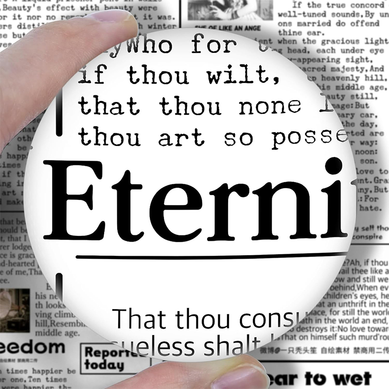 Dandelion 6X Dome/Paperweight Magnifier w/Pouch Table Magnifying