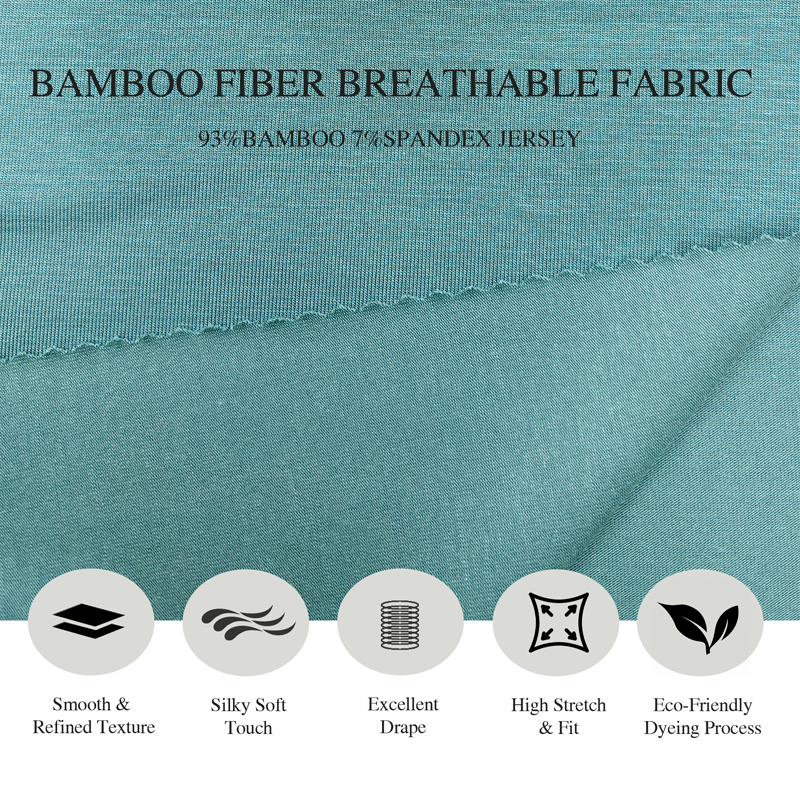 R240659 | Stretch Jersey Knit Fabric - 93% Bamboo 7% Spandex