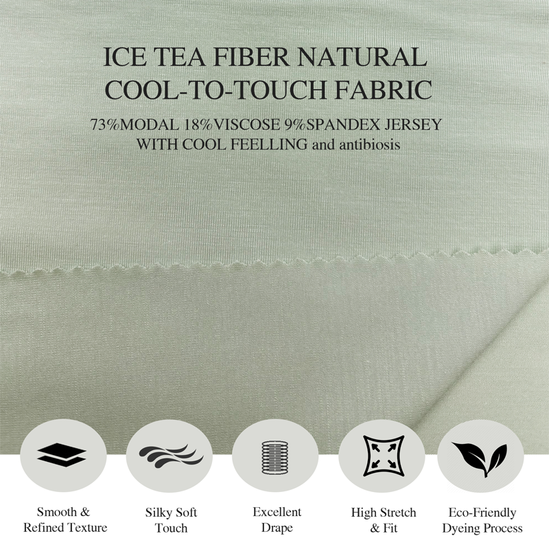 R240621 | Stretch Jersey Knit Fabric - 73% Modal 18% Viscose 9% Spandex