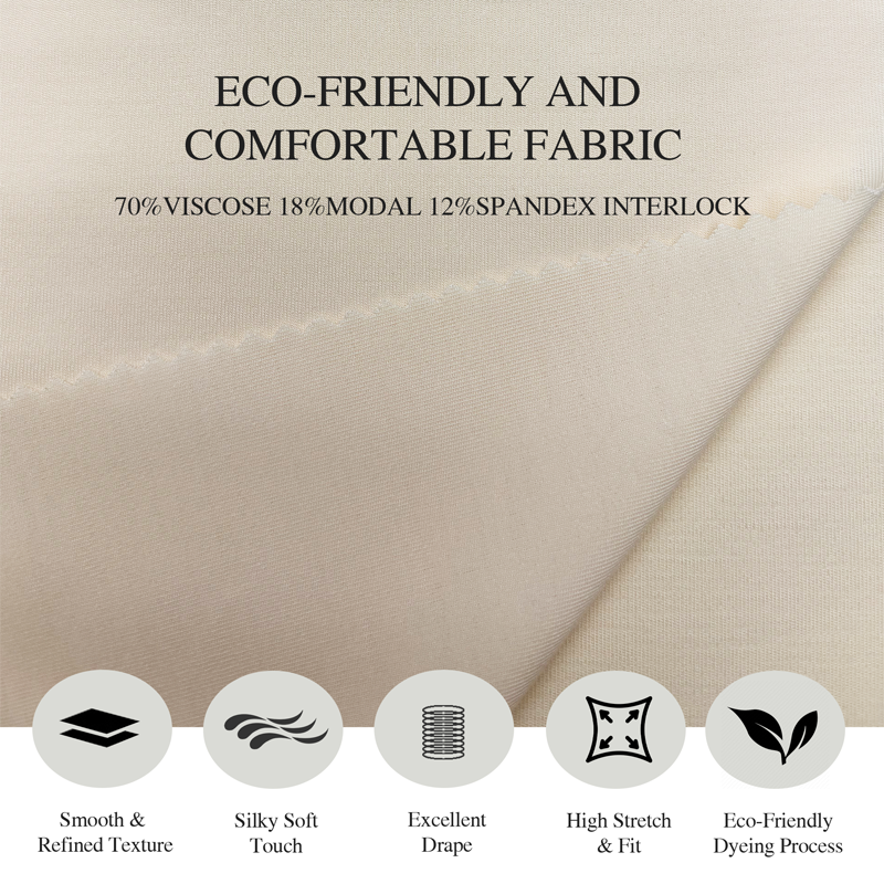 R240692 | Stretch Interlock Knit Fabric - 70% Viscose 18% Modal 12% Spandex