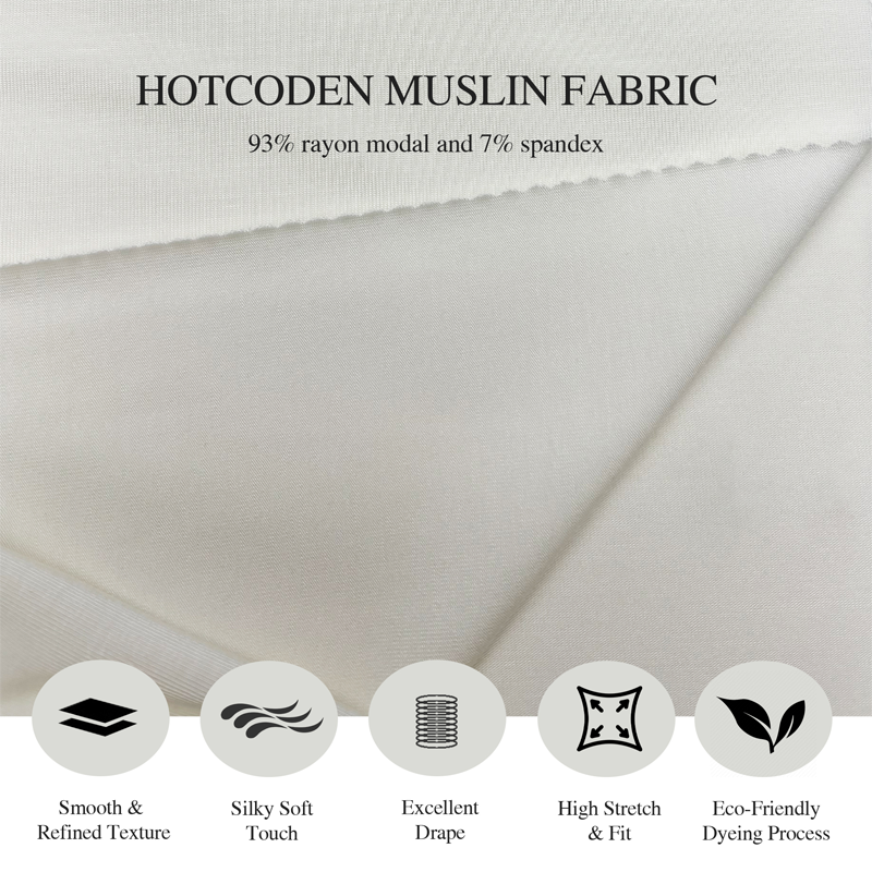 R230712 | Stretch Jersey Knit Fabric - 93% Modal 7% Spandex