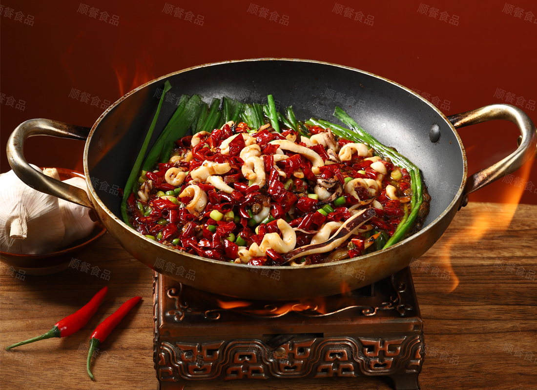 Pre-prepared Food Stir-Fried Squid with Chili Peppers Specialized Supplier OEM/ODM