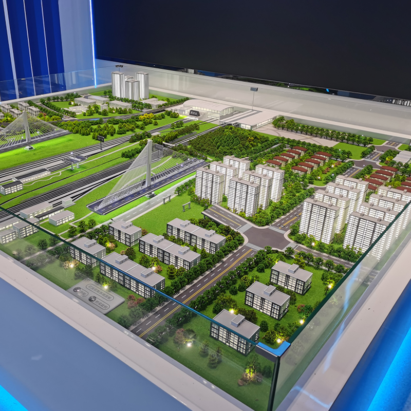 Construction site rotating bridge sandbox