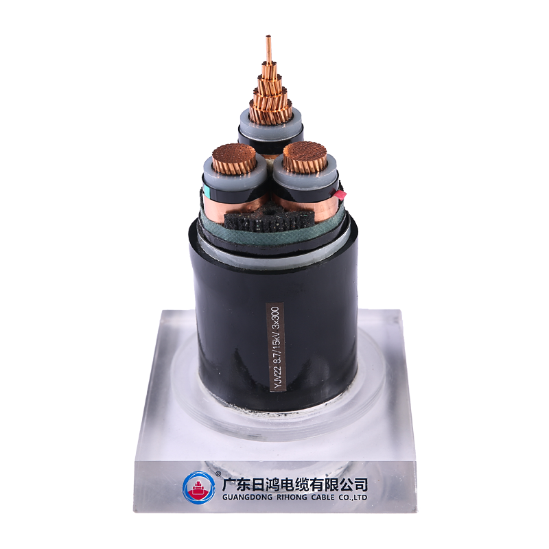 XLPE Insulated, Stee Tape Armoured,  PVC Sheathed Power Cable 8.7/15kV