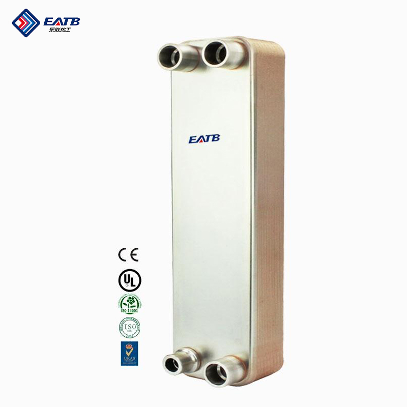 EATB23 2HP Plate Heat Exchanger for Condenser or Evaporator Uses Stainless Steel 316L/304L Water to Freon Cooler/Condenser