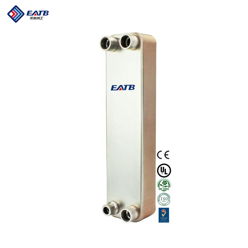 EATB43 2HP Plate Heat Exchanger for Condenser or Evaporator Uses Stainless Steel 316L/304L Water to Freon Cooler/Condenser