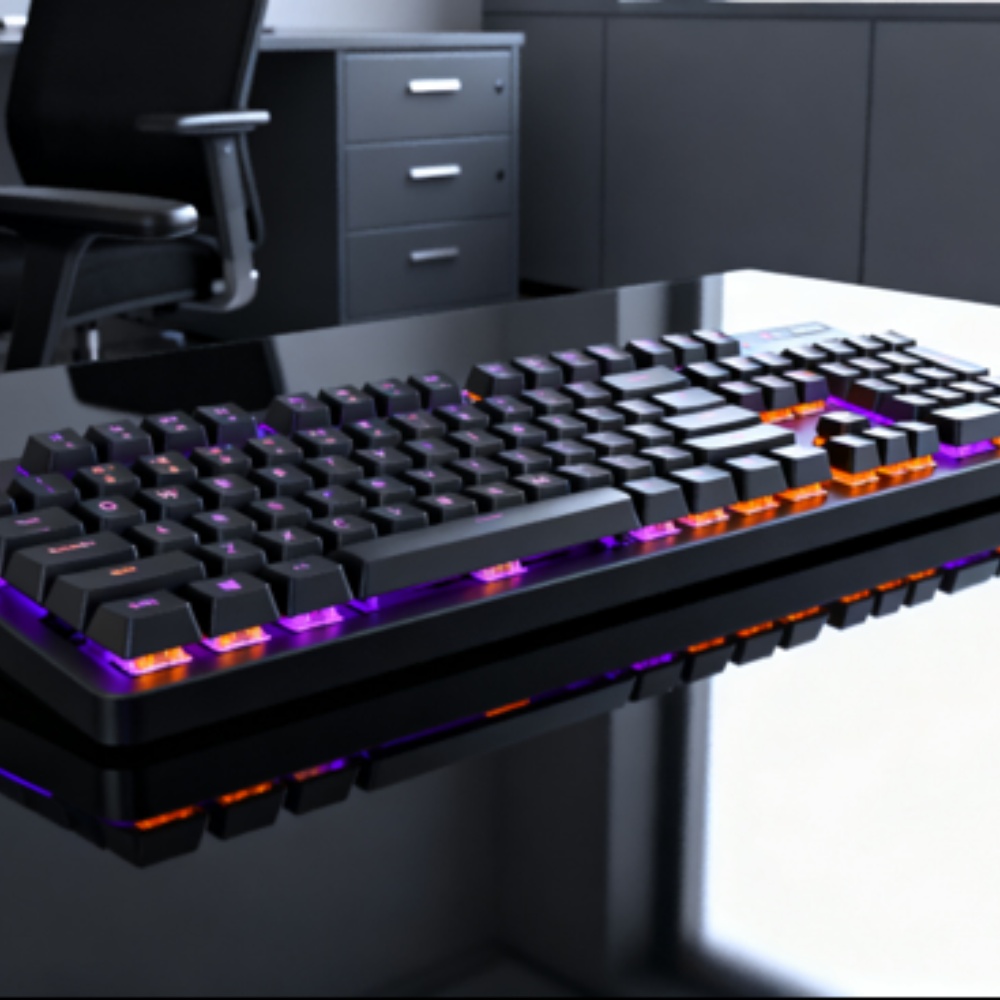 Customizable macro keys, cross-system compatibility, bass-heavy mechanical switches