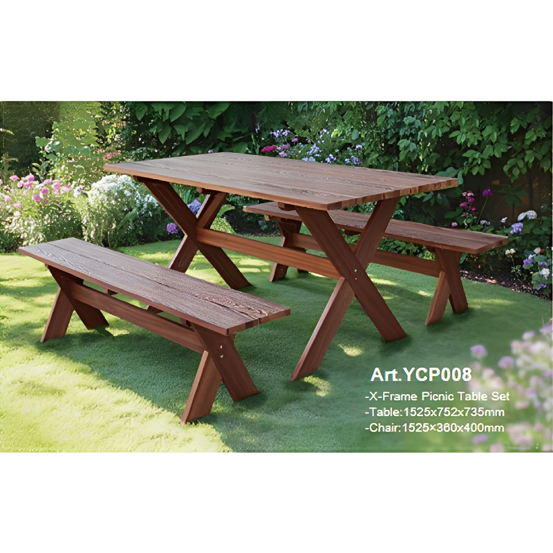 （Art.YCP008）X-Frame Picnio Table Set