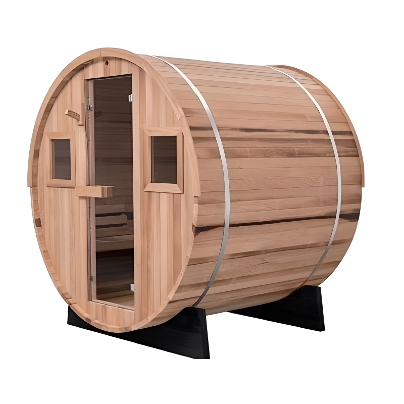 Extra-Wide  Barrel  Sauna -6   Person