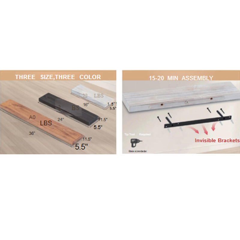 （Art.5017）Floating Wall Shelf