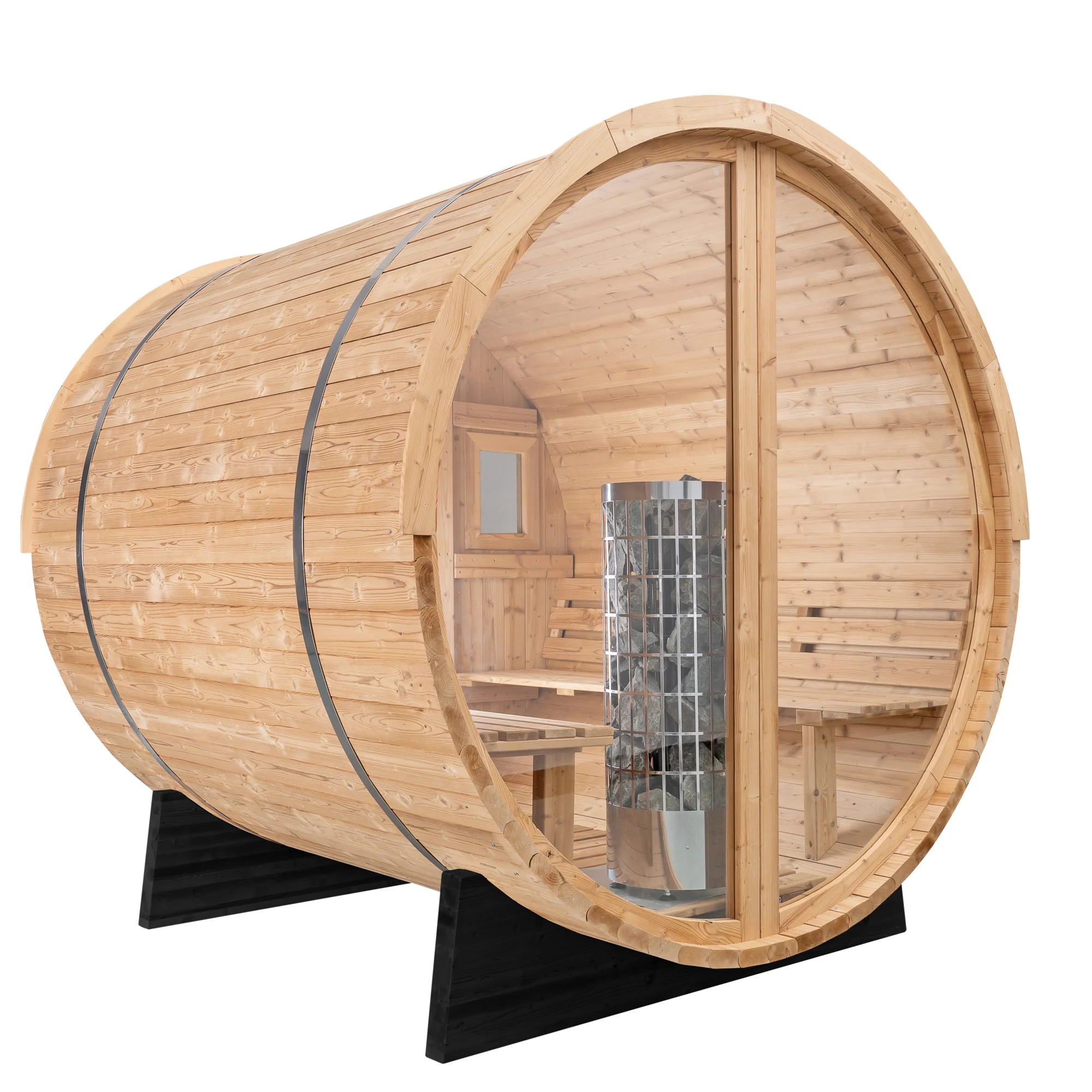 1.8-meter glass sauna room