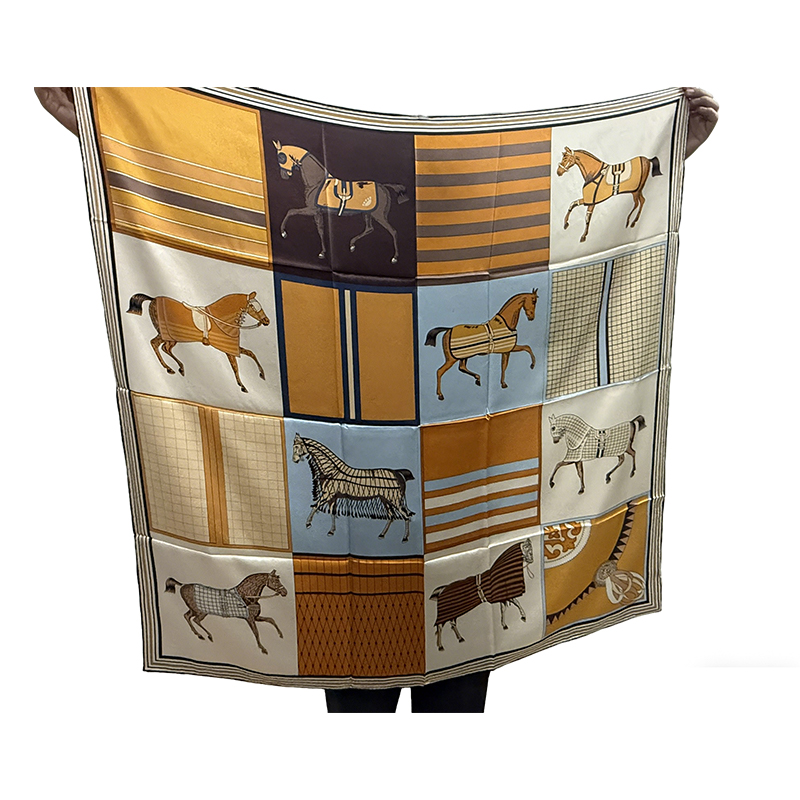 108cm Square Scarf 12 Momme