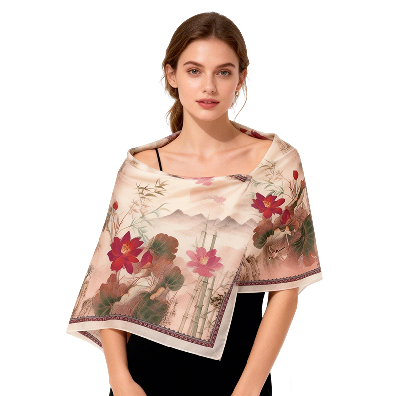 Muyun Sha High-end satin jacquard fabric