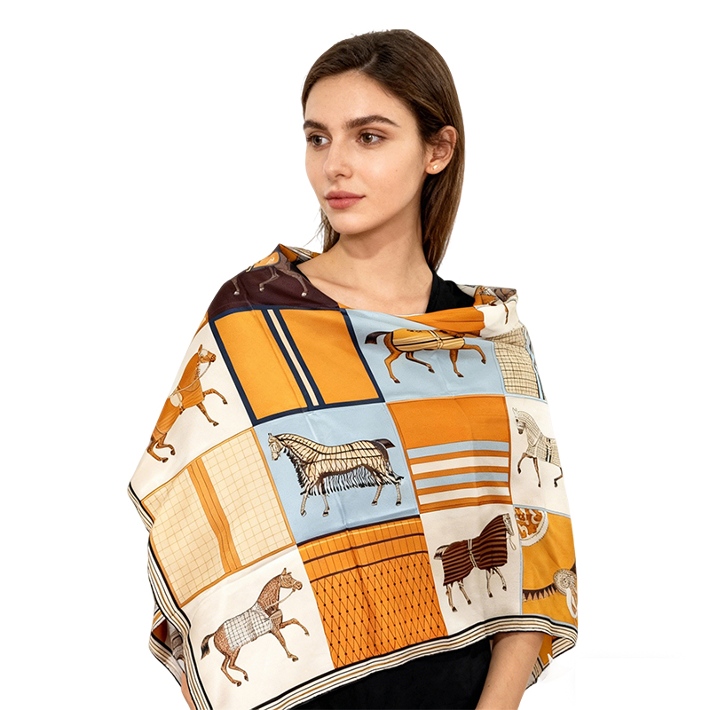 108cm Square Scarf 12 Momme