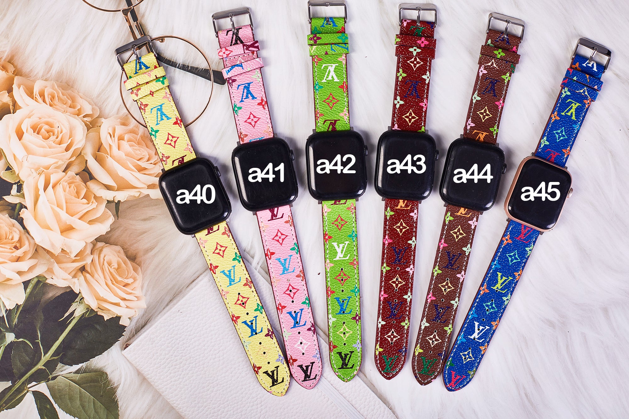 Louis Vuitton Handmade Leather Apple watch band LuxuryFinds