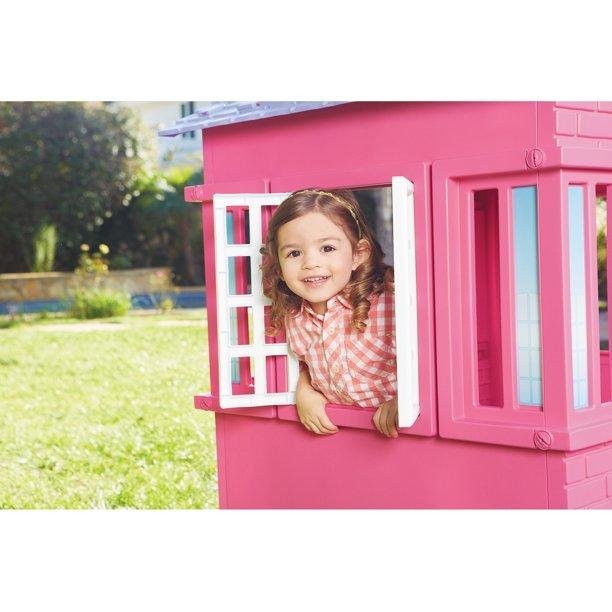 cape cottage playhouse pink