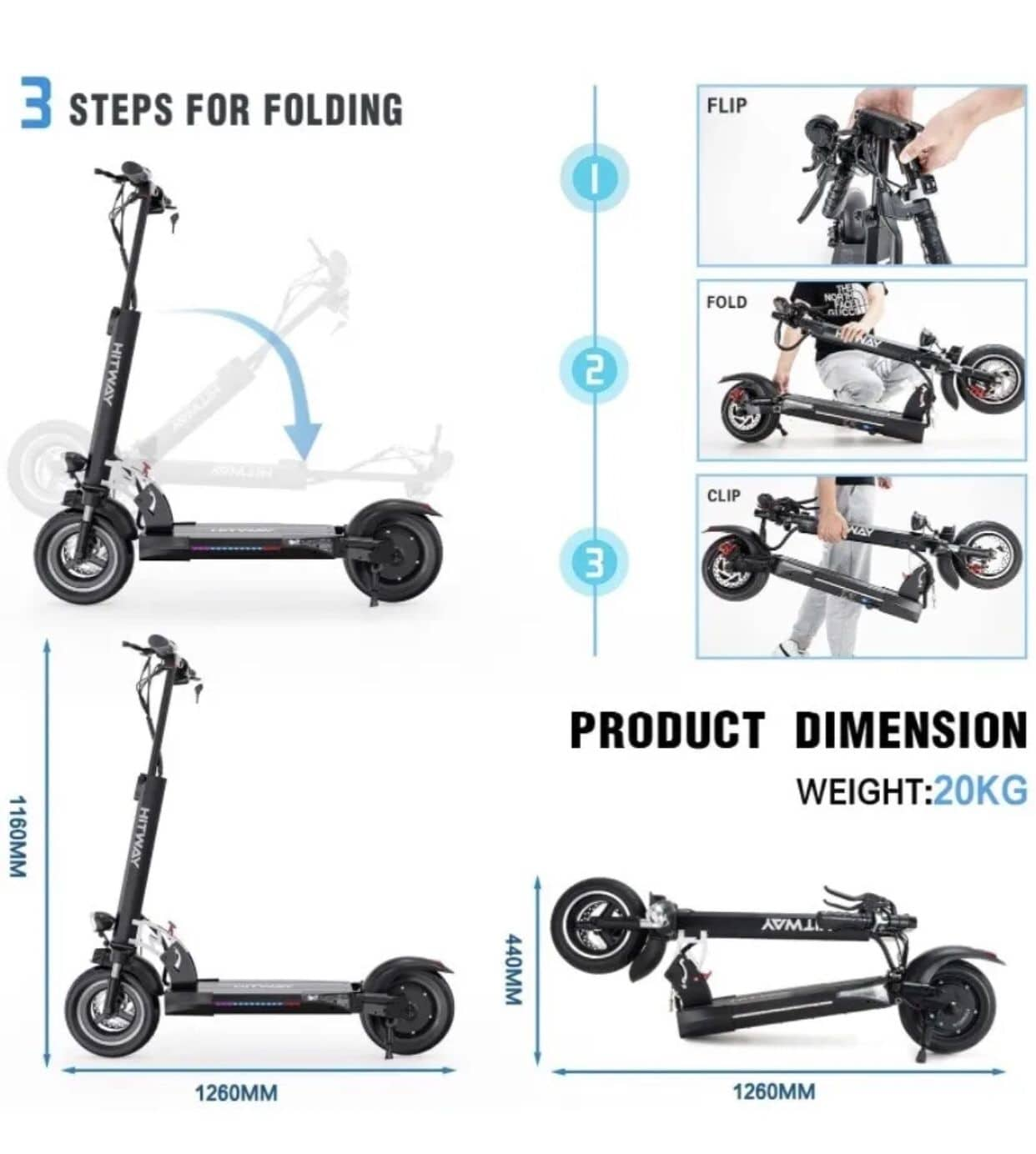 Evercross Hitway H5 Electric Scooter NO.8