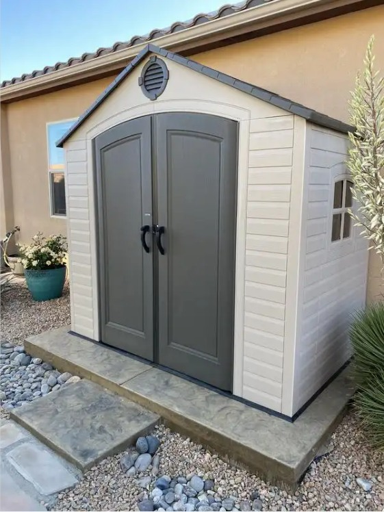 LIFETIME 8 FT. X 5 FT. OUTDOOR STORAGE SHED - Jenny Specials