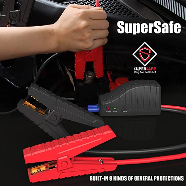 GOOLOO Jump Starter 1200A Peak Car Starter 12V SuperSafe Lithium Jump