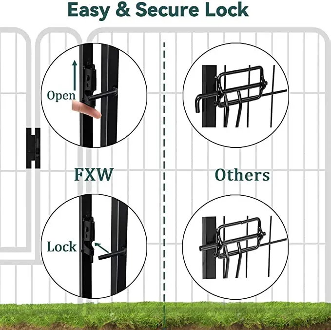 56 PANELS Decorative Garden Fence2 LARGE BARRIER METAL ANIMAL FENCE