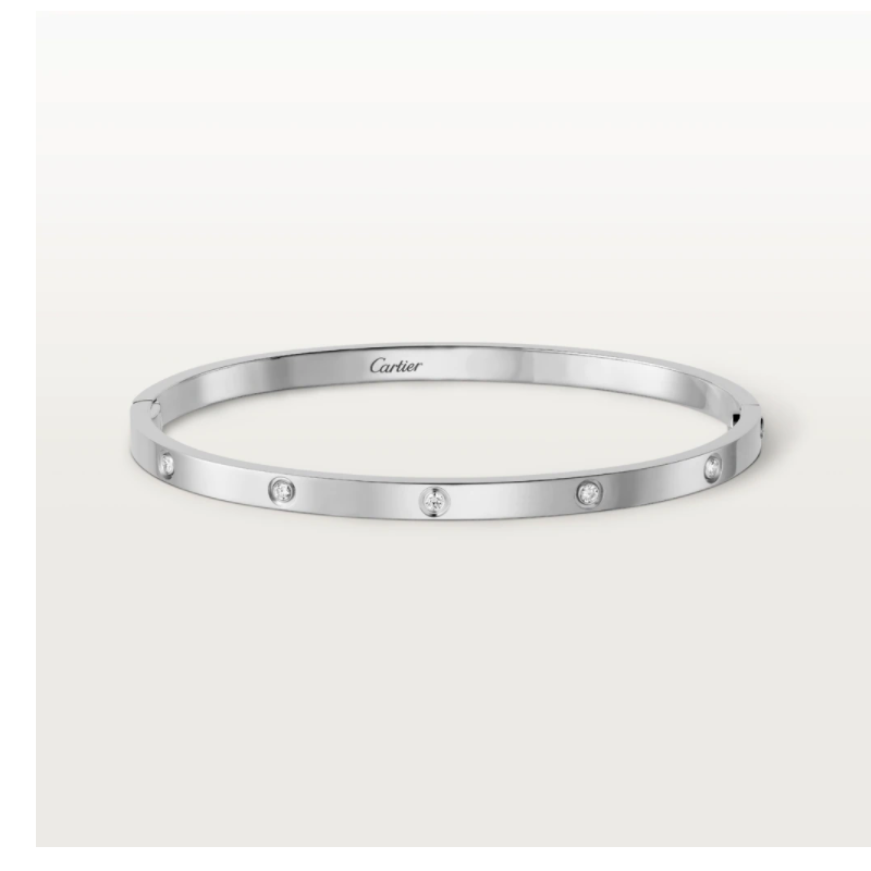 LOVE BRACELET, SMALL MODEL, 10 DIAMONDS