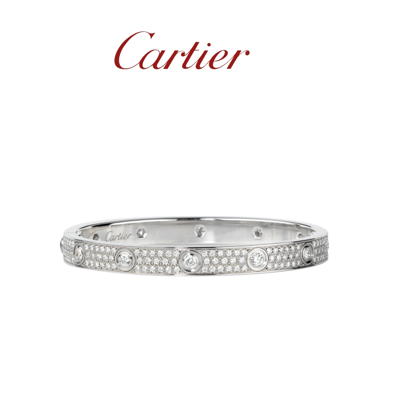 LOVE BRACELET, DIAMOND-PAVED
