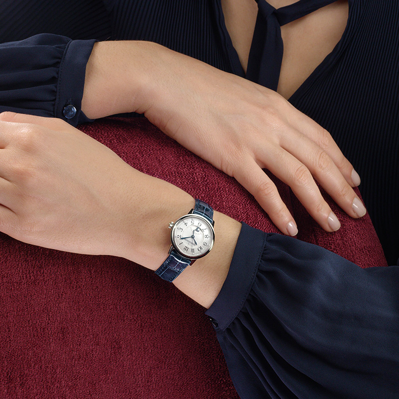 Dating series watch stainless steel diamond automatic mechanical ladies watch small model