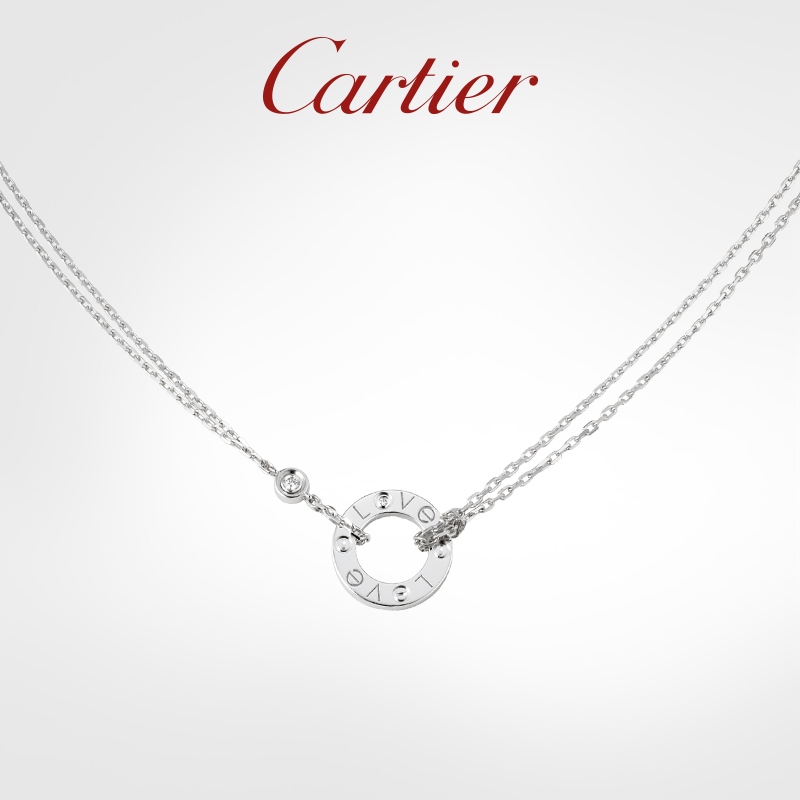 LOVE NECKLACE, 2 DIAMONDS