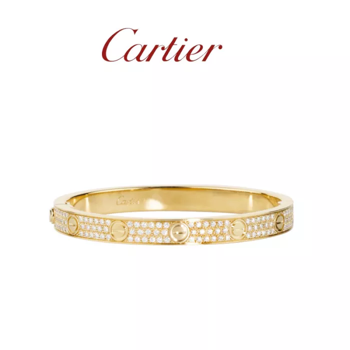 LOVE BRACELET, DIAMOND-PAVED