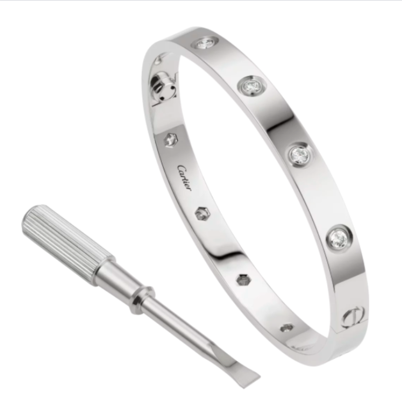 LOVE BRACELET, 10 DIAMONDS