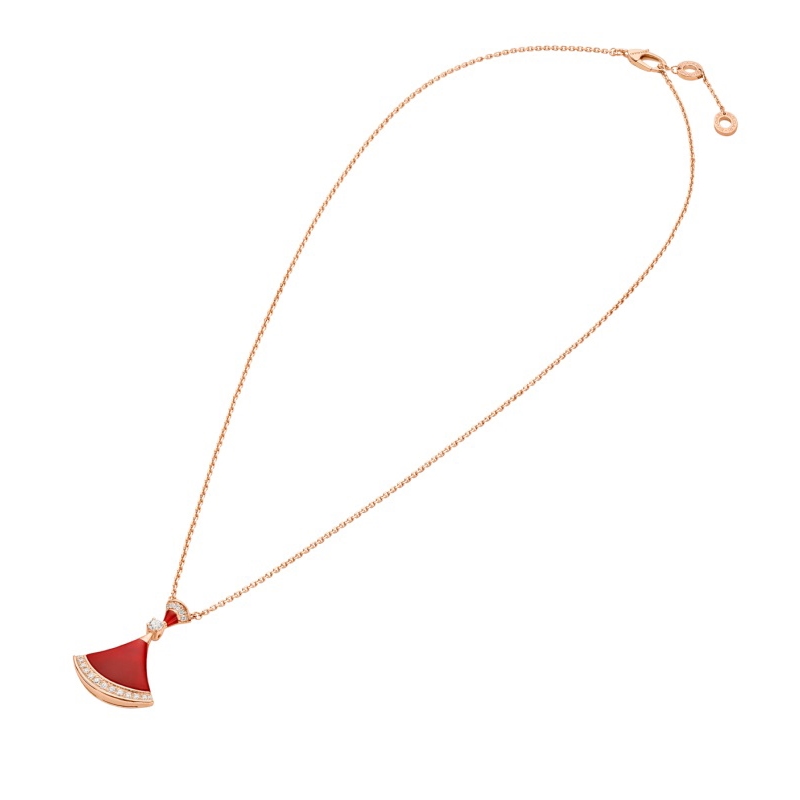 DIVAS' DREAM 18kt rose gold necklace with mother-of-pearl inserts