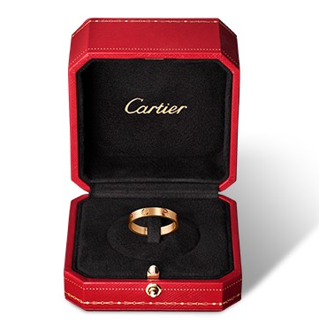 Love series ring rose gold platinum classic