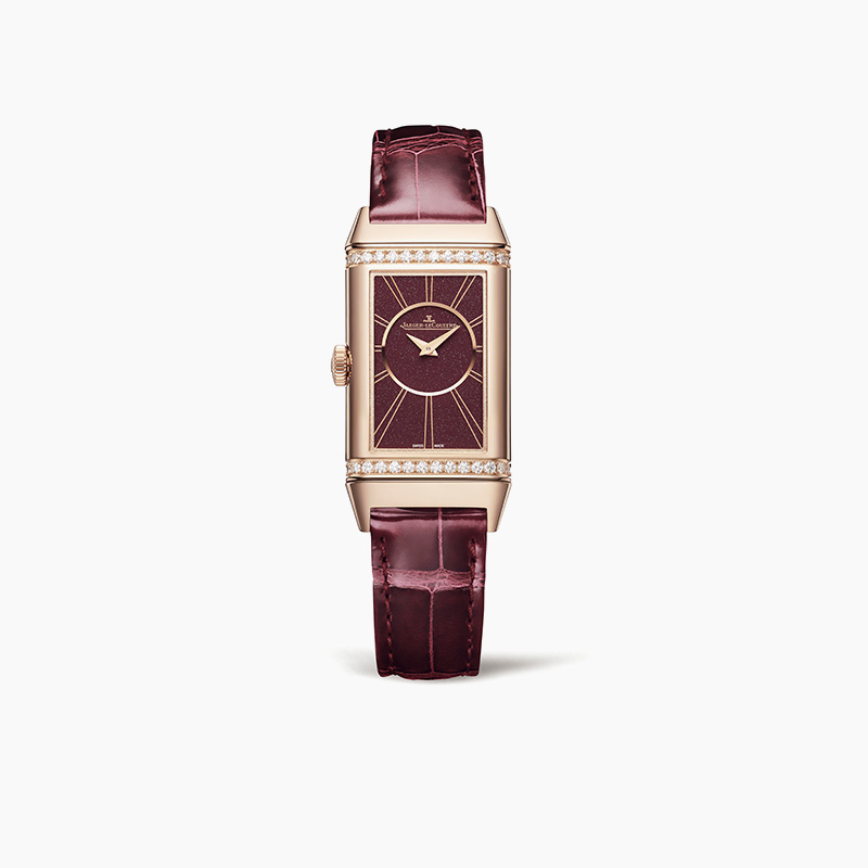REVERSO double-sided flip series watch rose gold diamond ladies watch