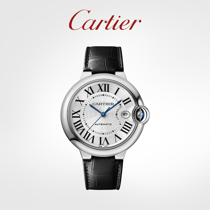 Blue Balloon Series Mechanical Watch Stainless Steel Leather Strap Watch