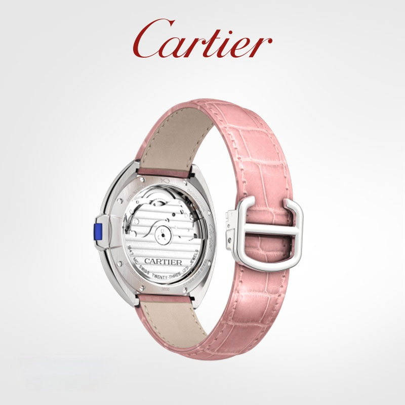 Clé key series mechanical watch stainless steel diamond leather strap watch