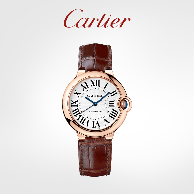 Ballon Bleu blue balloon series mechanical watch rose gold alligator leather watch