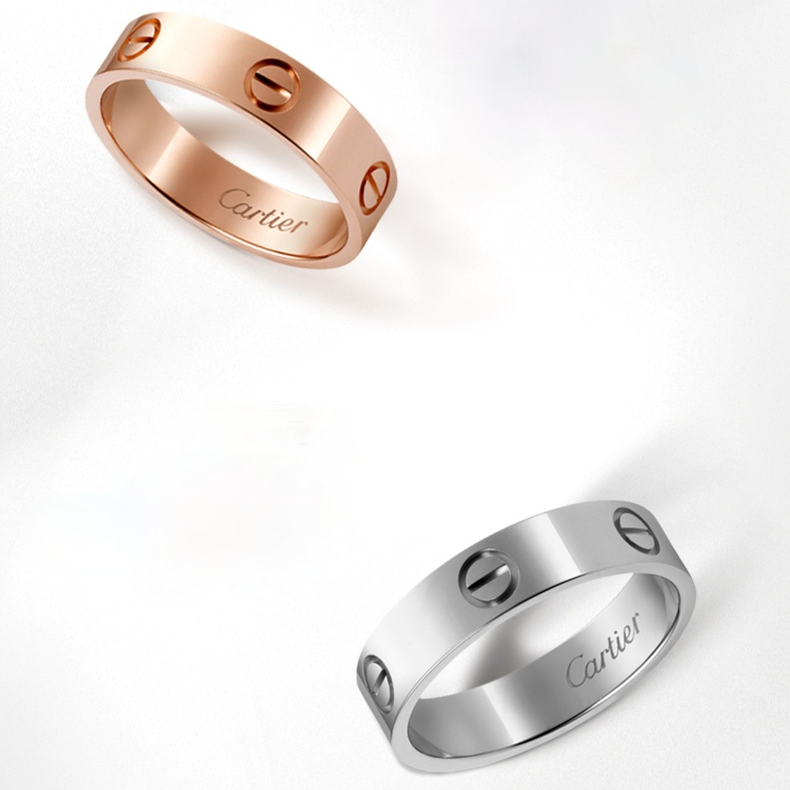 Love series ring rose gold platinum classic